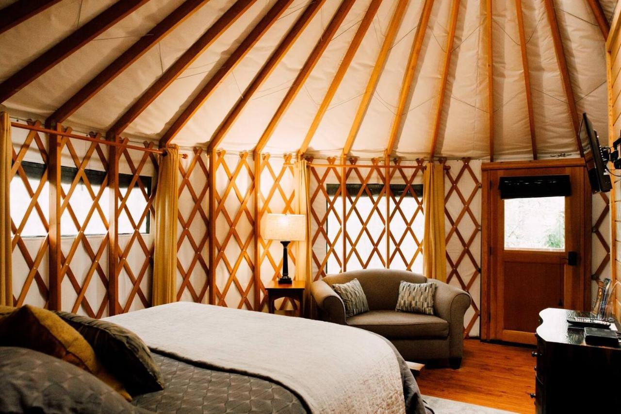 Tuckaseegee @ Sky Ridge Yurts ブライソン・シティ エクステリア 写真
