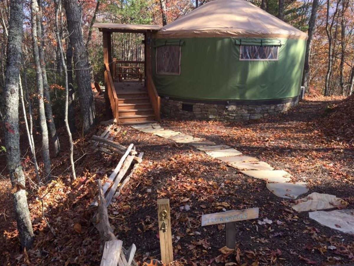Tuckaseegee @ Sky Ridge Yurts ブライソン・シティ エクステリア 写真